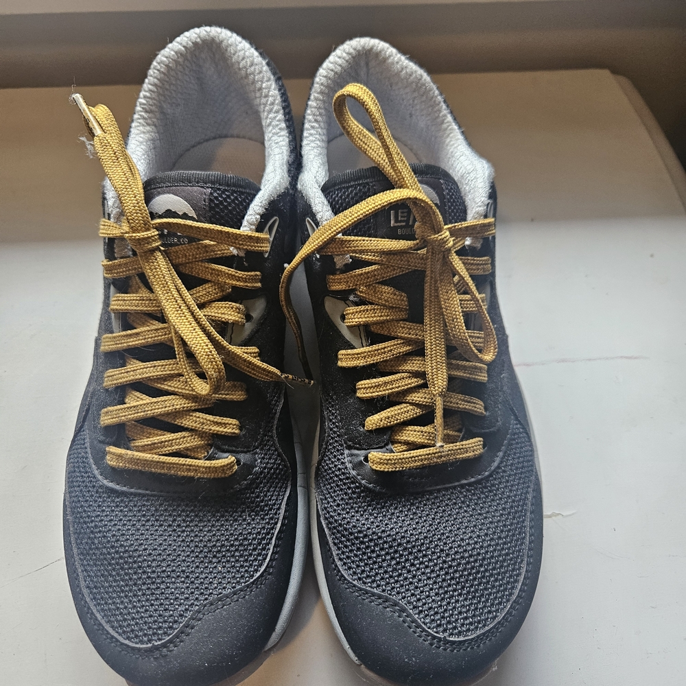 Men's Black and Gold Sneakers by IEMS - Picture 2 of 5